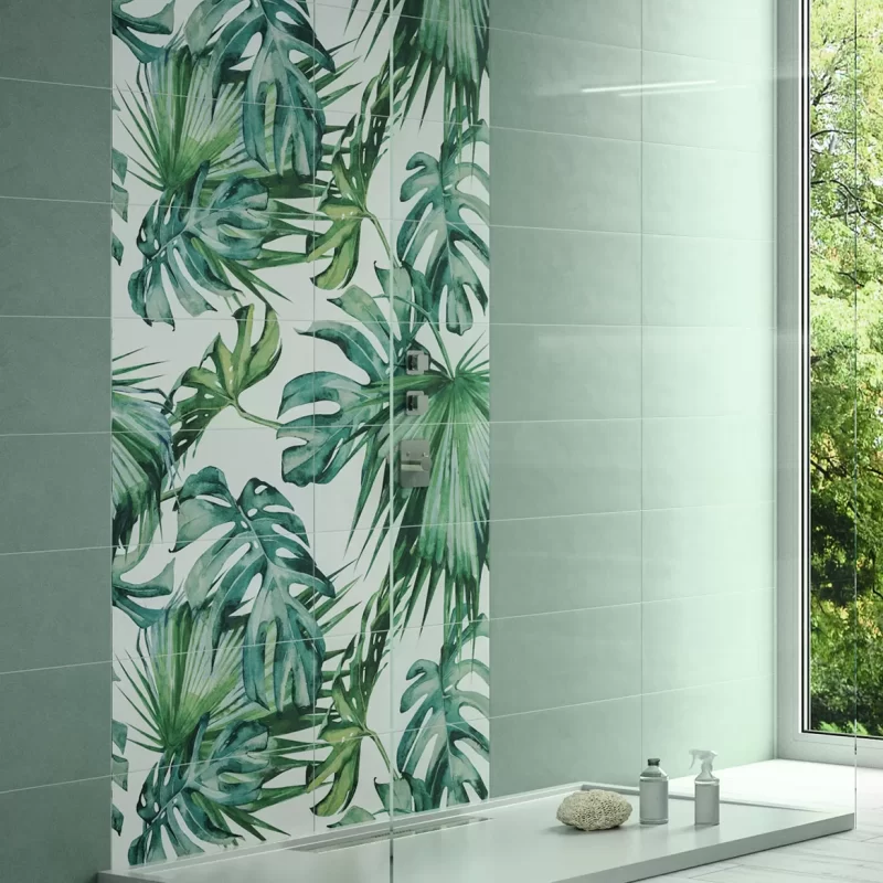 tropicana 10 tile set IVAR25 with vernissage oliva ceramic wal tiles