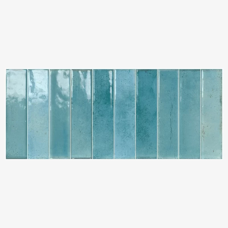 artisan azzurro (blue) ceramic wall tile in 250x600mm